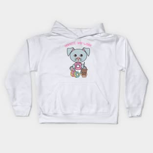 All I Need is donuts and dogs, donuts and dogs Kids Hoodie